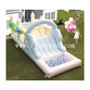 Party Rental PVC Pastel Inflatable Obstacle Course Bounce House With Water Slide Pool / Ball Pit for Children