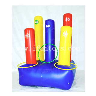 Carnival Game Inflatable Ring Toss with Hoops for Team Building