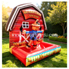 Custom Giant Inflatable Scarecrow Smash Sticky Ball Throwing Game Fall Festival Pumpkin Theme Carnival Inflatable Sports Games for Sale