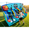 Commercial 3 Lanes Inflatable Basketball Shooting Game Sport Game Inflatable Basketball Hoop Toss Shootout For Team Building Events