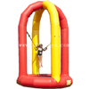 Outdoor sky jump inflatable bungee trampoline jumping mattress extreme sport games for kids and adults