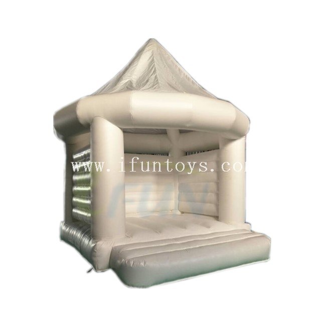 White Inflatable Wedding Bouncy Castle /Romantic Inflatable Jumping Bouncy for Wedding 