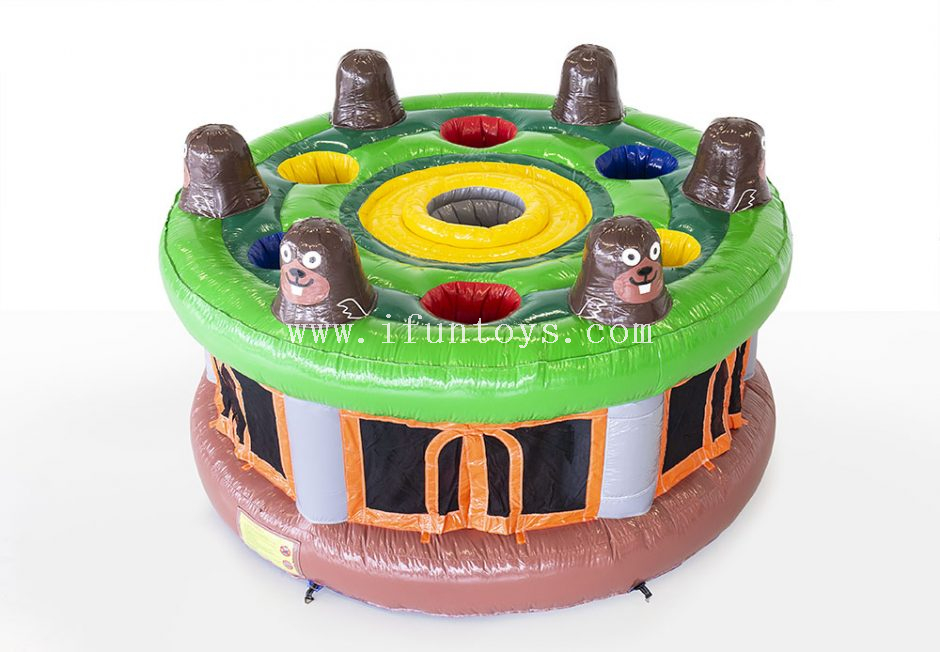 Interactive IPS lights Inflatable Whack a Mole game/ whack-a-mole HIT EDITION interactive game for kids and adults