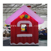 Inflatable Christmas Santa House / Inflatable Santa Grotto House with LED Light And Air Blower for Outdoor Christmas Decoration