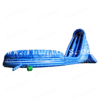 Largest 40FT Inflatable Hurricane Water Slide / Marble Vinyl Waterslide Inflatable with Double Lanes / Scream Water Slide for Adults