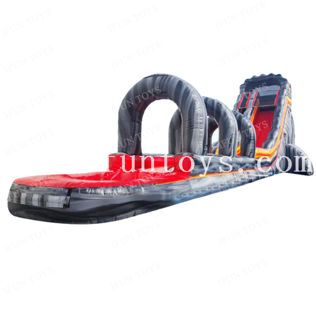 22ft Commercial Grade Inflatable Water Slide Marble Color Volcano Inflatable Slip N Slide with Pool for Kids and Adults