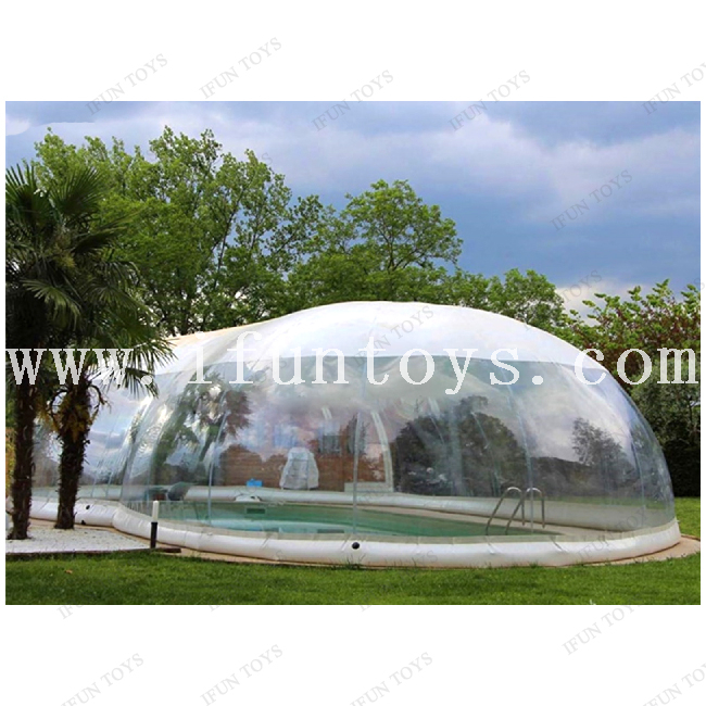 Portable Inflatable Pool Bubble Dome / Transparent Inflatable Pool Cover Tent / Swimming Pool Cover Tent for Outdoor Use