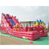 Outdoor kids Micky's magic kingdom inflatable bouncer combo slide/inflatable dry slide/inflatable double lane slide for amusement park