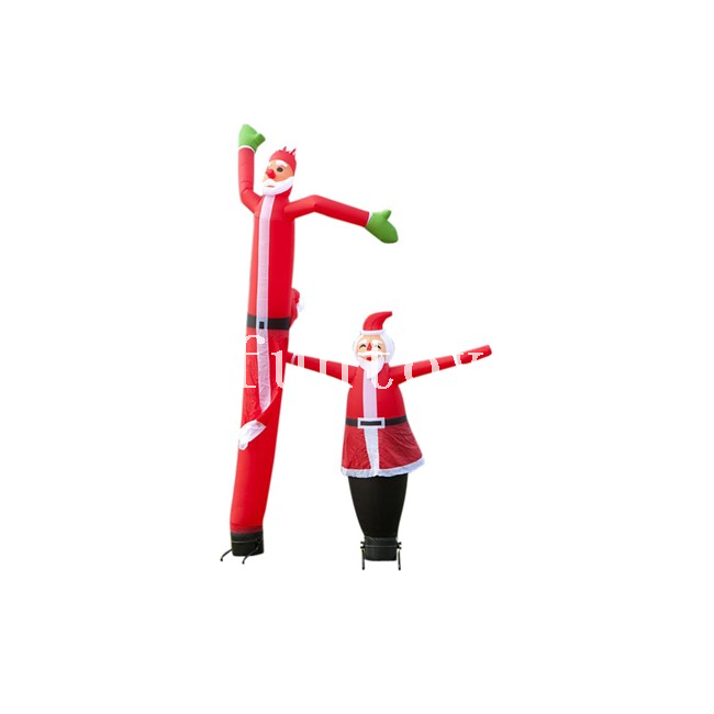 Inflatable Santa Skydancer / Inflatable Christmas Air Dancer / Tube Man with Air Blower for Advertising