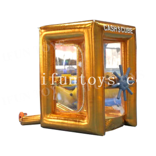 Portable Inflatable Money Box Inflatable Money Machine Cube Cash Grab Catching Booth for Event
