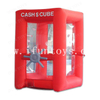 Cheap Price Inflatable Cash Cube Booth Inflatable Money Grab Machine with Air Blower for Business Advertising Event Promotion
