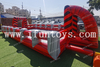 Outdoor Team Building Sport Games Giant Human Table Football Inflatable Foosball Field for Kids and Adults