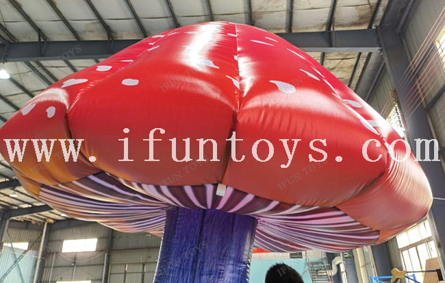 3m tall LED Light Inflatable Mushroom with air blower for Party / Wedding /Event / Garden Decoration