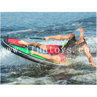 Towable Inflatable Round Aquatic Device / Inflatable Disc Towable Water Sports / Inflatable Wake Surfing Disk for Water Sport Games