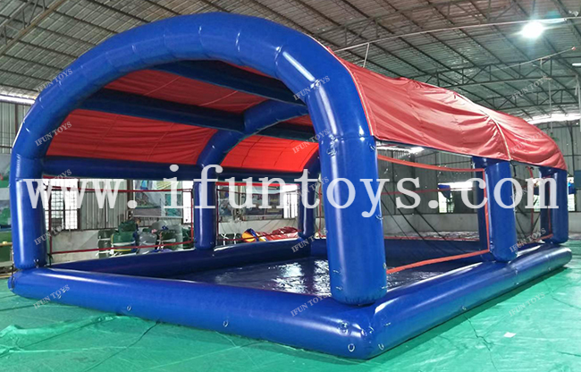 Large Inflatable Water Pool with Cover Tent / Walking Water Pool with Tent for Water Games