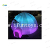 Portable LED illuminated inflatable igloo dome tent/air beam dome/cabin house/nightclub For Camping event