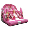 Commercial Pink Princess Slide Inflatable Barbie Slide Dry Slide Inflatable Bouncy Combo for Girls