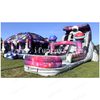 Space Theme 3D Astronaut Inflatable Water Slide Dual Lane Inflatable Bounce Slide Combo with Pool for Children