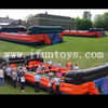 Outdoor portable Big inflatable human table football soccer table foosball game pitch for party events