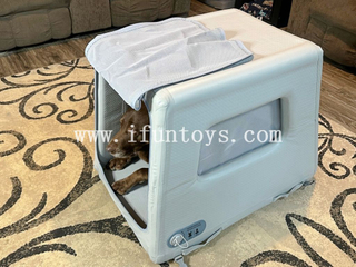 Outdoor Inflatable Drop Stitch Large Dog House/Dog Kennel Box For Travel Carrying Pet