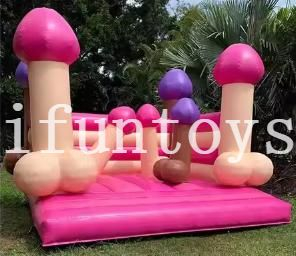 Commercial inflatable bouncer penis bounce house/ kids jumping castle/super bouncy castle for party rentals