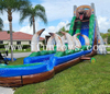 Jurassic Rush Slide with Slip And Slide Inflatable Bouncer Slide Combo with Water Pool for Amusement Park