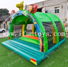 Airmountain with Roof Jungle Bouncy Castle Inflatable Soft Climb And Slide Bouncy Castle for Children