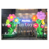 City Park Yard Decoration Inflatable Standing Flower Tree Large Beauty Inflatable Flower Props with LED Light for Promotion