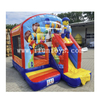 Mini Size Building Blocks Bouncy Castle with Slide Inflatable Soft Playground Fun Trampoline City for Kids