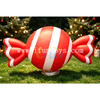 Custom Giant PVC Inflatable Christmas Candy Cane Lollipop Ornament Ball Set for Holiday Mall Stage Ceiling Hanging Decoration