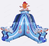 TIKI Tovi X-Treme Dual Lane Slide Tropical Themed Inflatable Water Slide with Pool for Summer Water Play Equipment