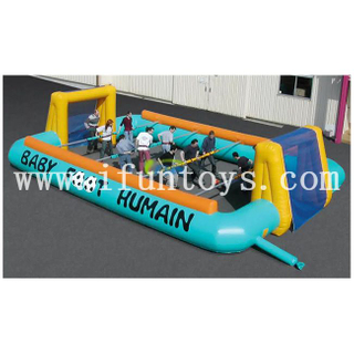 Outdoor Inflatable PVC Material Baby Foot Football Foosball Table for Commercial & City Park Use