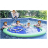 Portable Outdoor Floating Dock Pool Inflatable Water Hammock Lounger with Mesh PVC Vinyl Material