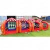 4 in 1 Carnival Game Interactive Inflatable Party Games Tic Tac Toe / Football Dartboard / Football Shooting / Basketball