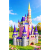 Custom Inflatable Fairytale Castle Outdoor Party Decoration Giant Pink Princess Palace for Amusement Park