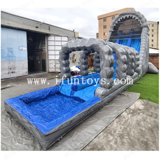 Outdoor Water Park Inflatable Slip and Slide Water Slide with Pool for Kids and Adults