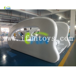 IFUN Inflatable Boat with All-Electric Motor Vinyl & PVC Material Outdoor Use for Summer Water Play