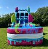 Kids Outdoor Event Inflatable Water Slide Commercial Ice Cream Sweet Treats Theme Inflatable Dual Lane Water Slide with Splash Pool for Party