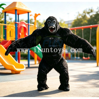 Commercial Inflatable Orangutan Costume Walking Adult Blow Up Gorilla Mascot Suits for Performance and Promotion