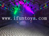 Large Black Blow Up Inflatable Nightclub With Disco LED Light for Adults Outdoor Club Party Tent Events