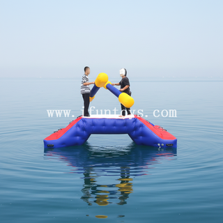 Luxury Inflatable Floating Water Joust Bridge Commercial Grade Gladiator Duel Game for Yacht Lake And Luxury Resort Water Parks