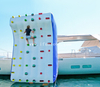 Commercial inflatable Yacht boat climbing wall / inflatable water climb rock wall for sea&lake 