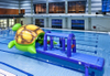 Turtle water park AQUA RUN inflatable obstacle course/ floating challenge/water world ship park for kids