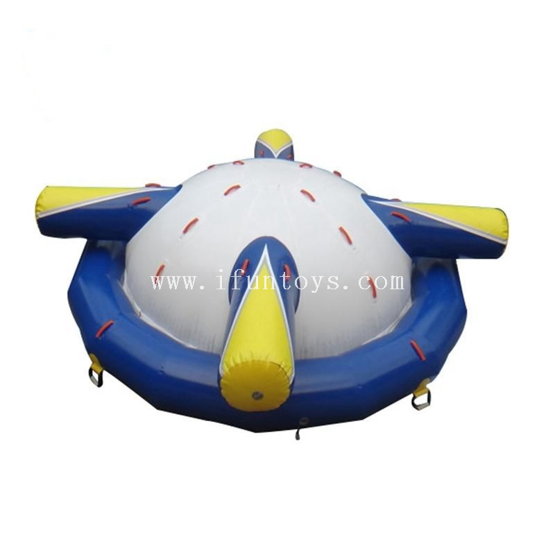 Aqua floating water toys Inflatable water towable disco boat /inflatable water saturn for sale