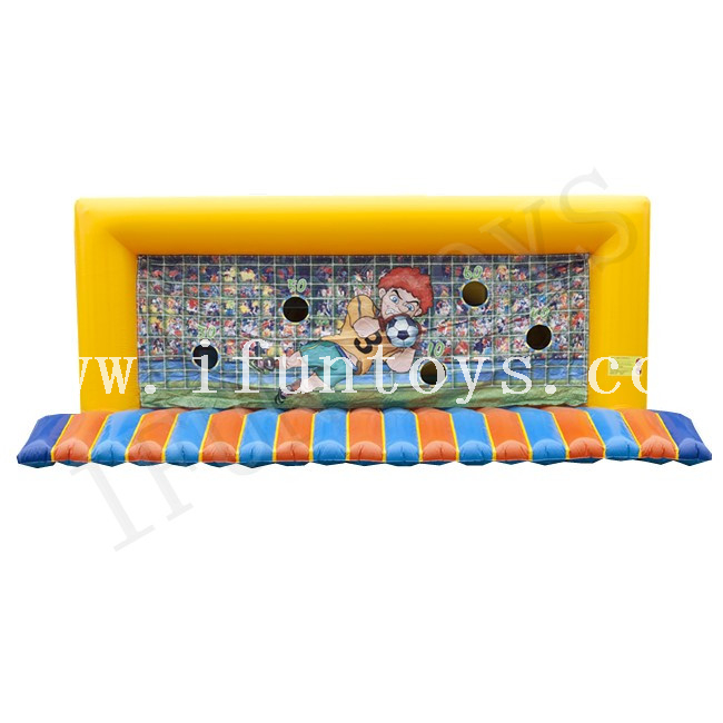 Inflatable Soccer Goal with Bed / Inflatable Football Goal Post / Inflatable Football Toss Game for Outdoor Sport