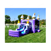 Outdoor Inflatable Thunderbolt Bounce House Combo Inflatable Castle Bouncer Water Slide with Basketball Hoop for Kids