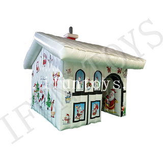 Xmas Inflatable Santa's Grotto / Inflatable Christmas House / Santa House Tent for Sale