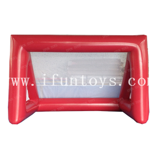 Cheap Inflatable water polo post aqua polo sports field inflatable water polo goal soccer goal for adults