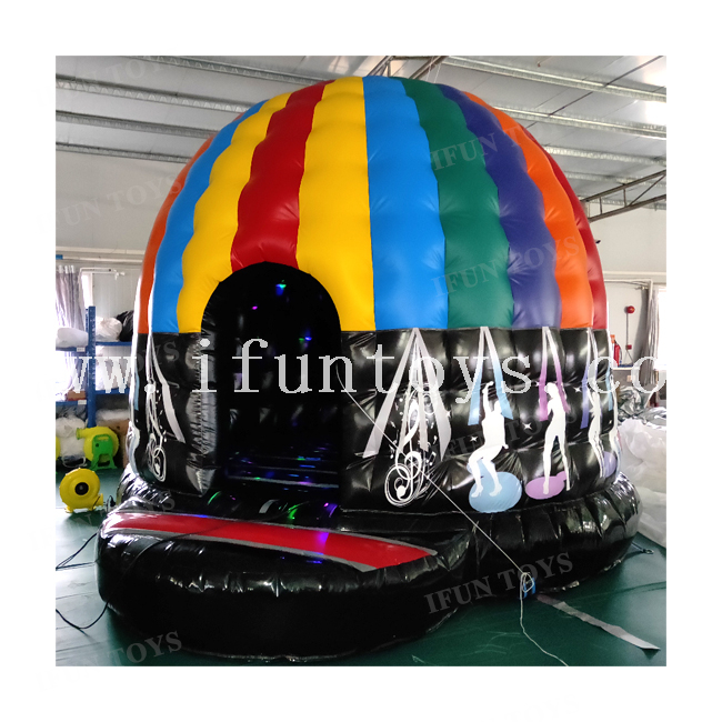 Inflatable Disco Dome Bouncy Jumper House with Magic Led Light and Music for Events Parties