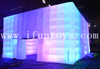 Outdoor LED Light Inflatable Cube Tent / Portable Inflatable Exhibition Tent Party Tent / Air Tent for Wedding